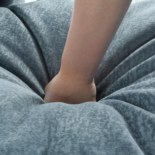 U-Shaped Chenille Sectional Sofa with Adjustable Armrest Pillows -