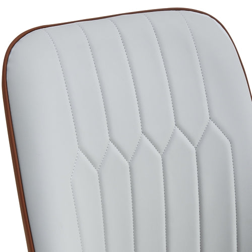 Modern Light Gray and Brown Dining and Living Room Chairs