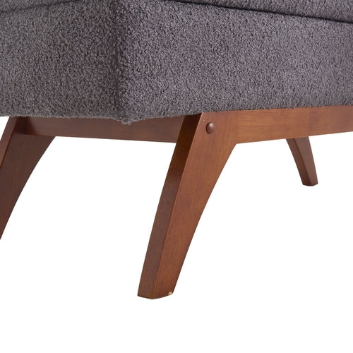 Teddy wool fabric, solid wood feet for solid weighing