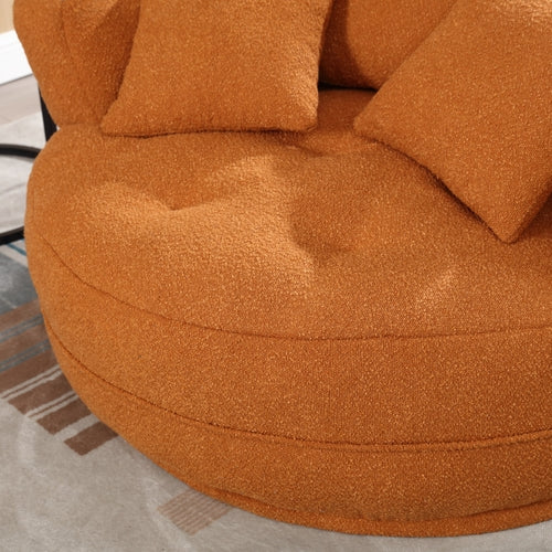 Chenille Sponge single sofa,No Assembly Required,Fluffy Modern Sleeper