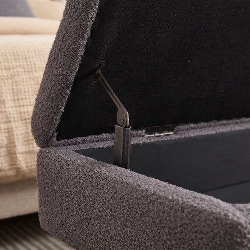 Teddy wool fabric, solid wood feet for solid weighing