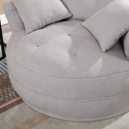 Chenille Sponge single sofa,No Assembly Required,Fluffy Modern Sleeper